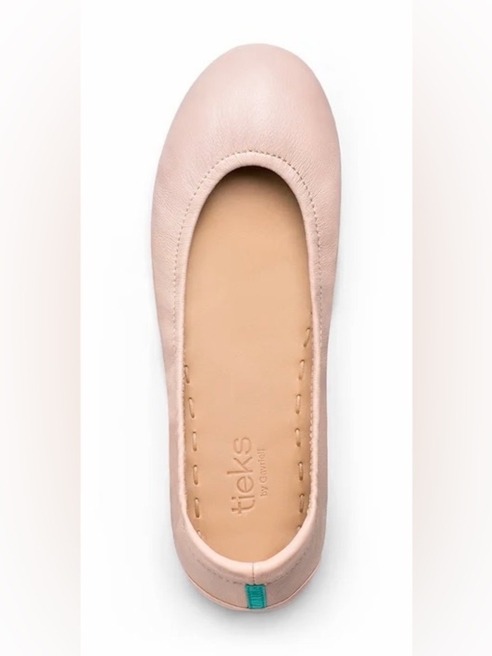 Tieks Ballerina Pink Leather Ballet Flats Size 8 Foldable Italian Nappa
